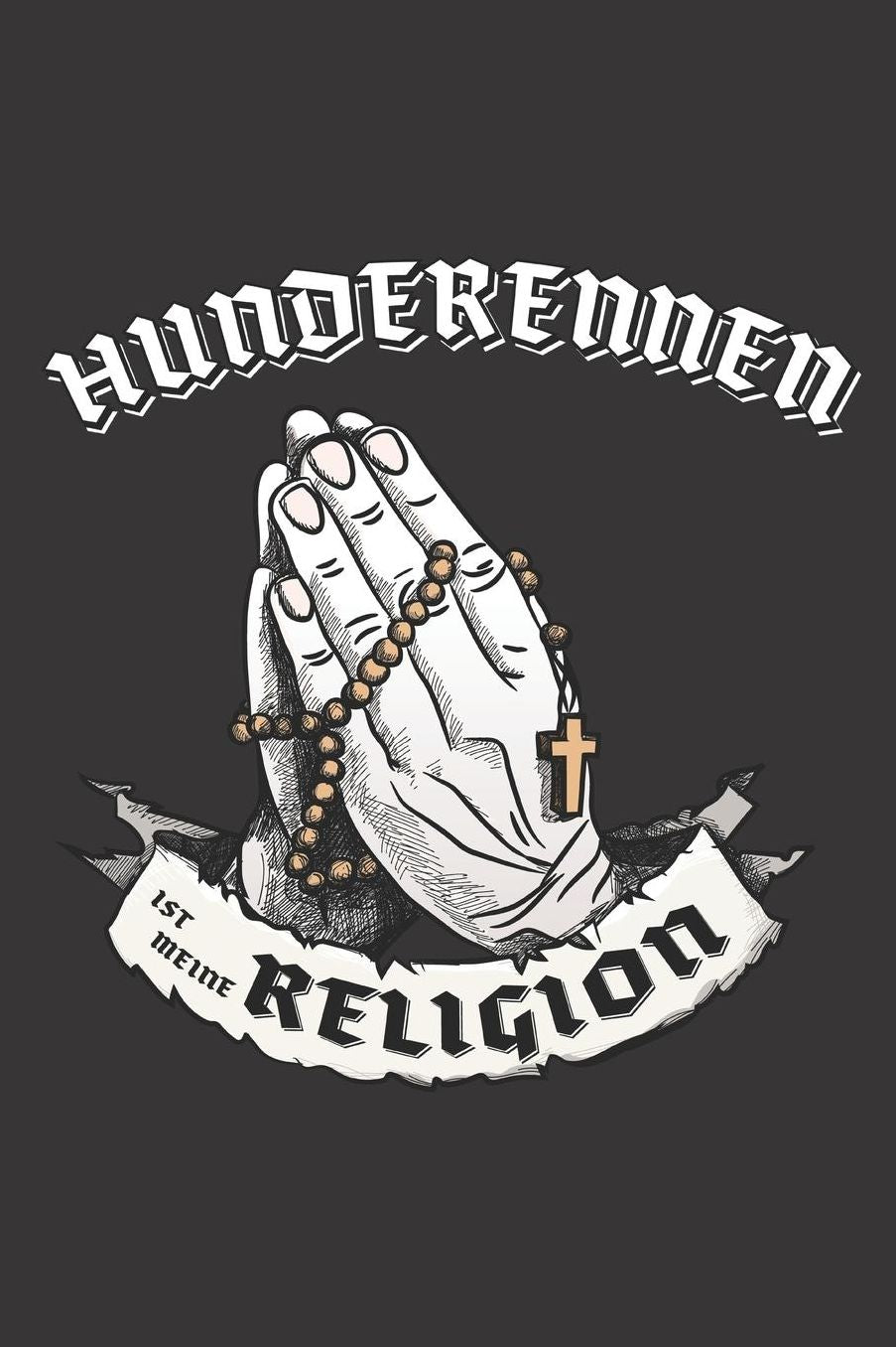 Hunderennen Ist Meine Religion: DIN A5 6x9 I 120 Seiten I Kariert I Notizbuch I Notizheft I Notizblock I Geschenk I Geschenkidee
