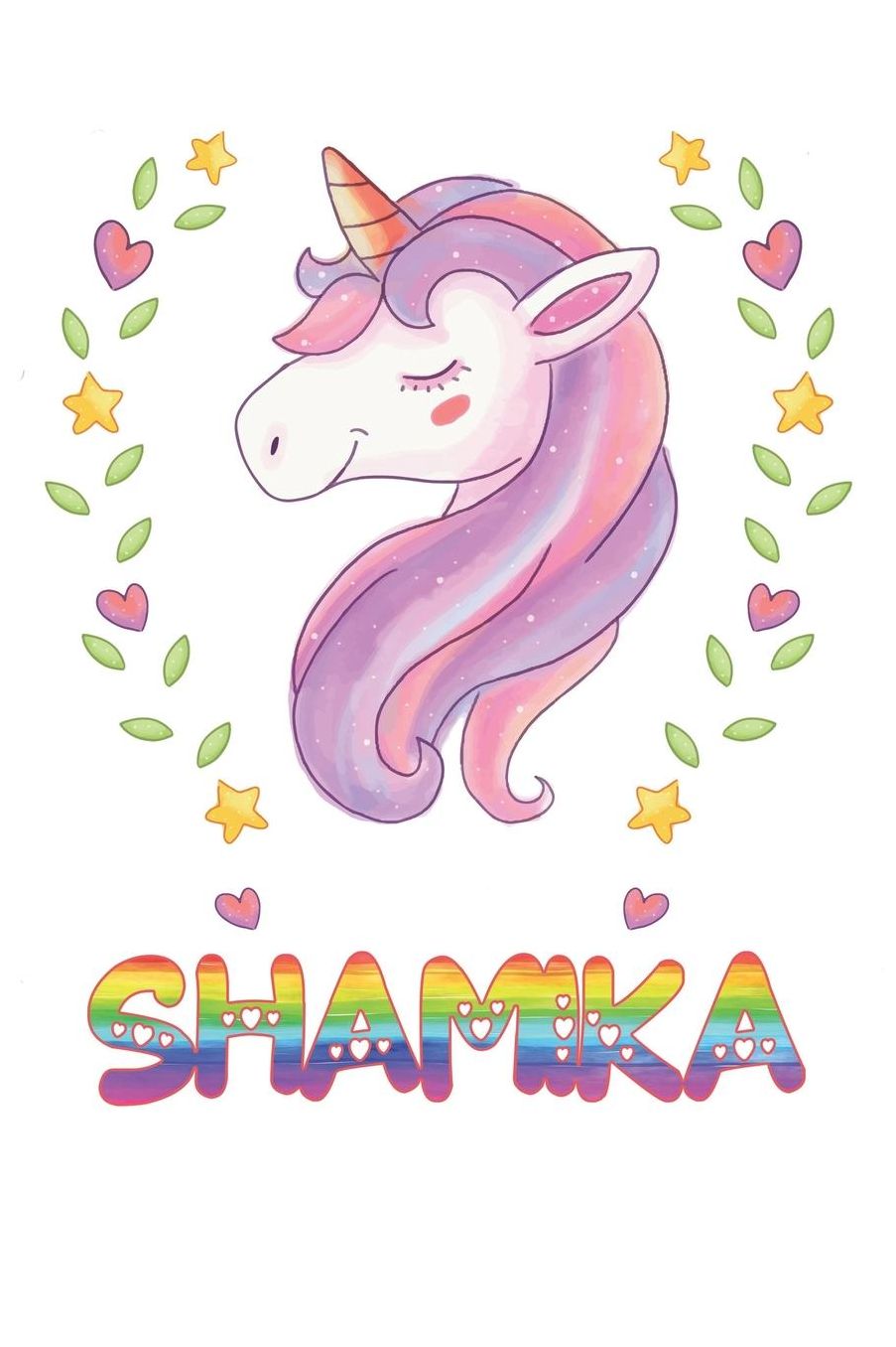 Shamika: Shamika Notebook Journal 6x9 Personalized Gift For Shamika Unicorn Rainbow Colors Lined Paper