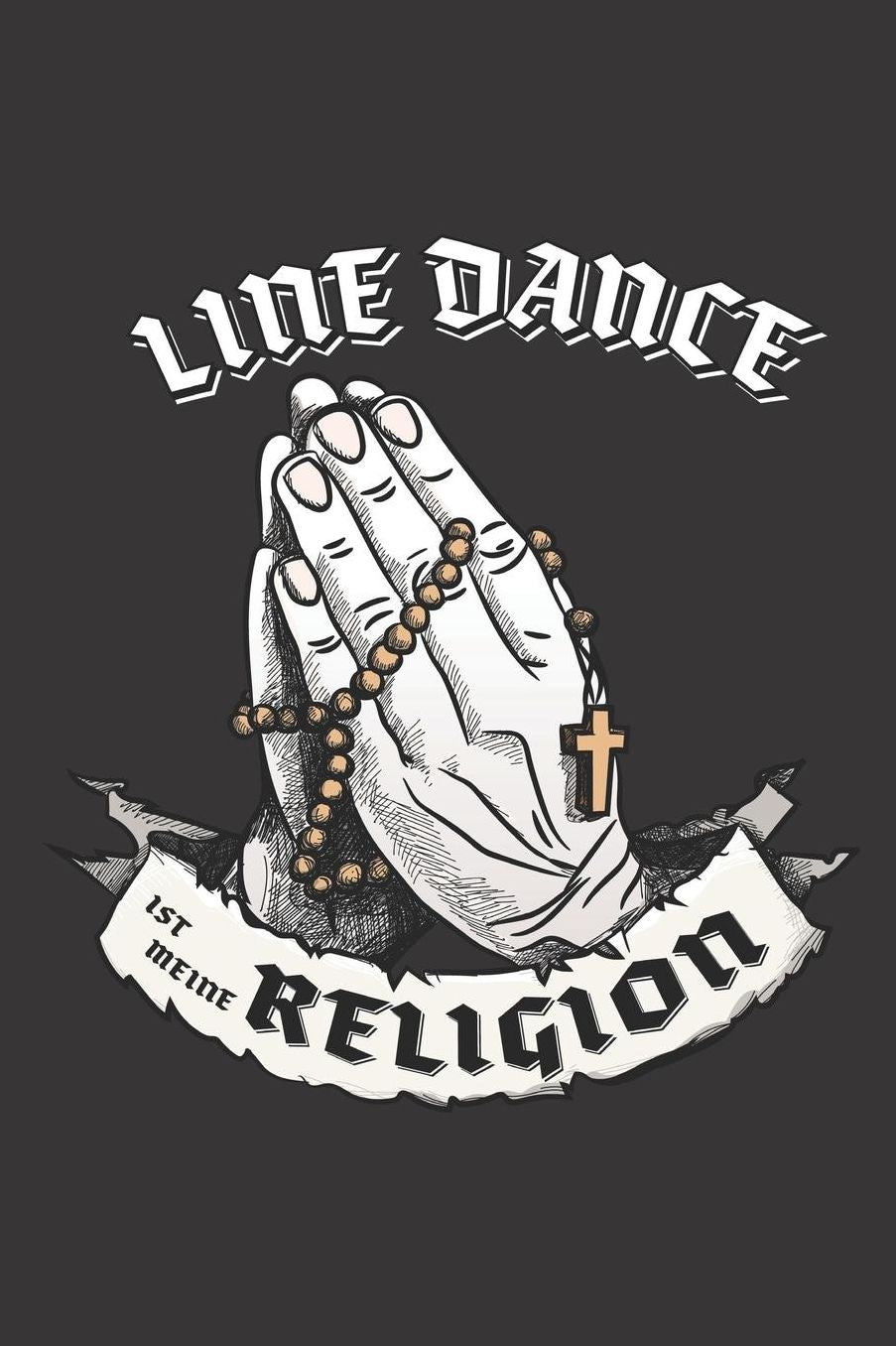 Line Dance Ist Meine Religion: DIN A5 6x9 I 120 Seiten I Kariert I Notizbuch I Notizheft I Notizblock I Geschenk I Geschenkidee
