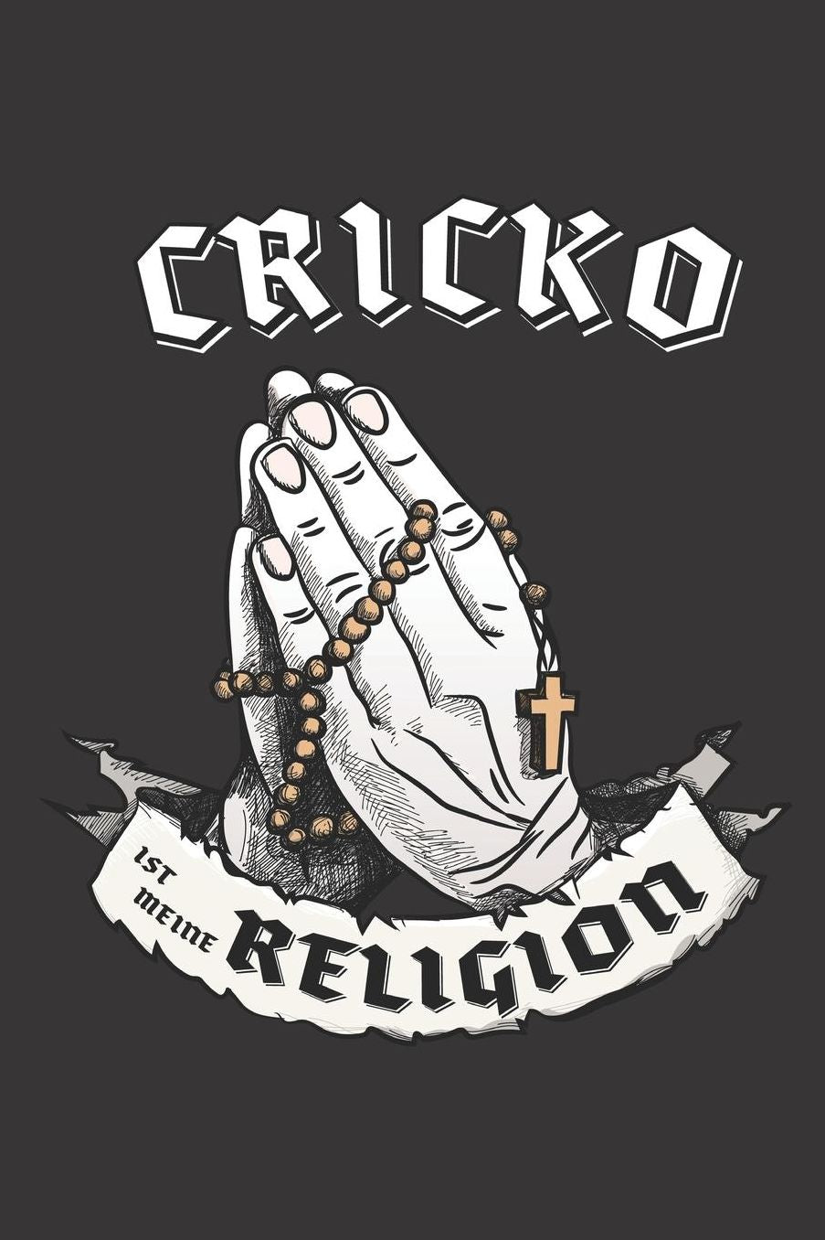 Cricko Ist Meine Religion: DIN A5 6x9 I 120 Seiten I Kariert I Notizbuch I Notizheft I Notizblock I Geschenk I Geschenkidee