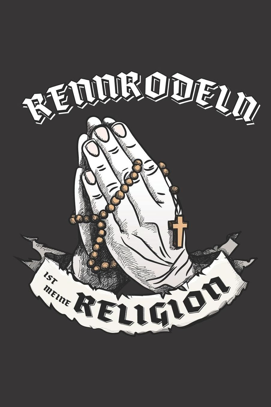 Rennrodeln Ist Meine Religion: DIN A5 6x9 I 120 Seiten I Kariert I Notizbuch I Notizheft I Notizblock I Geschenk I Geschenkidee