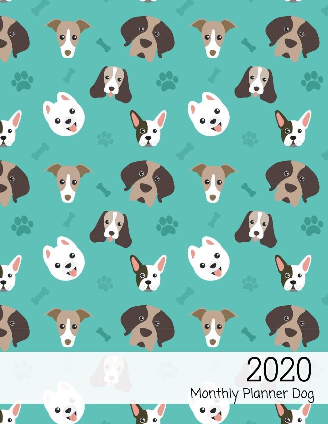 2020 monthly planner dog: 12-Month Weekly/Monthly Planner Calendar January 2020 through December 2020