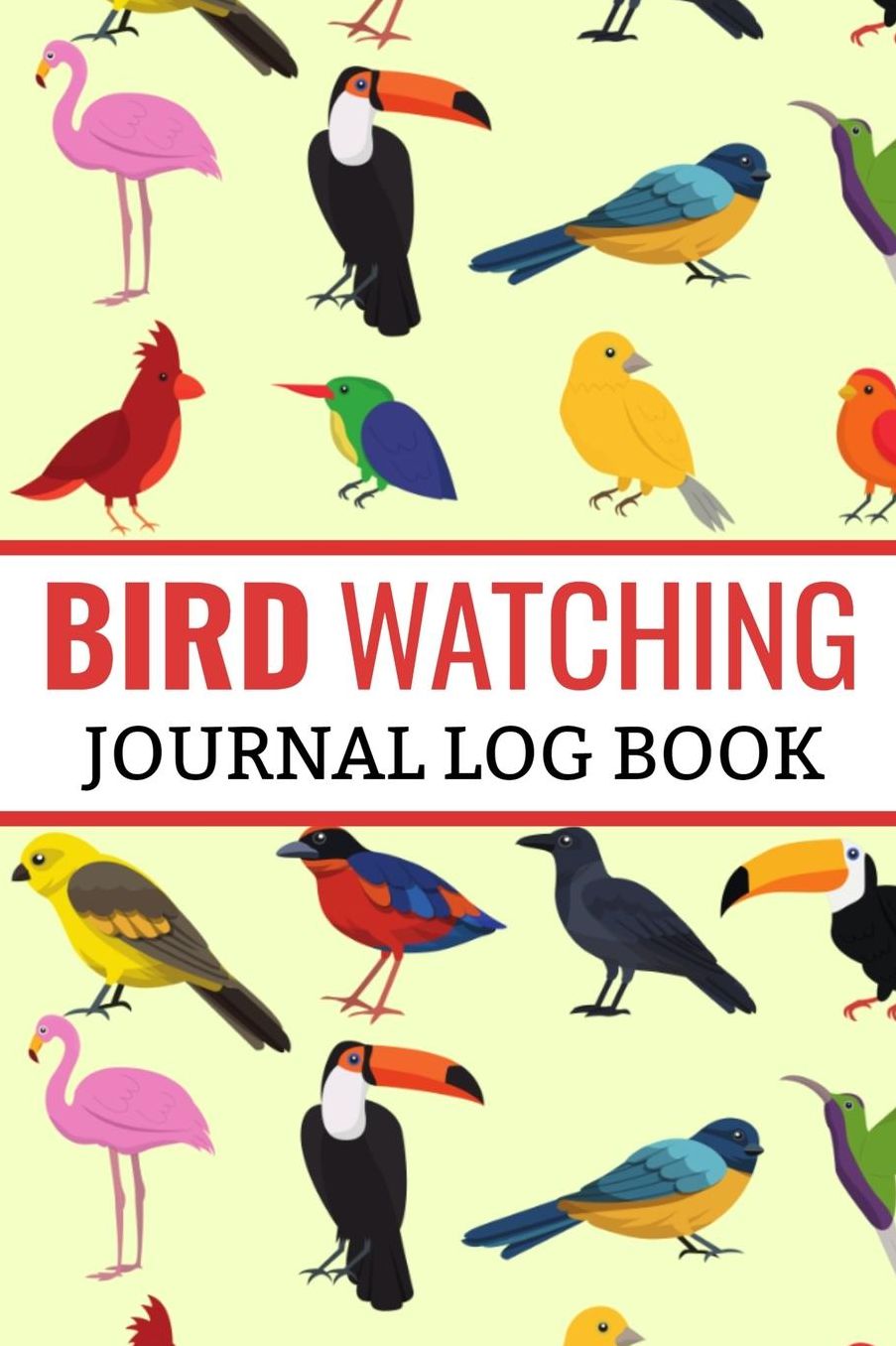 Bird Watching Journal Log Book: Birding Notebook to Keep Track of Sightings & Analyse Species 125 pages (6 x 9) Gift for Birdwatchers