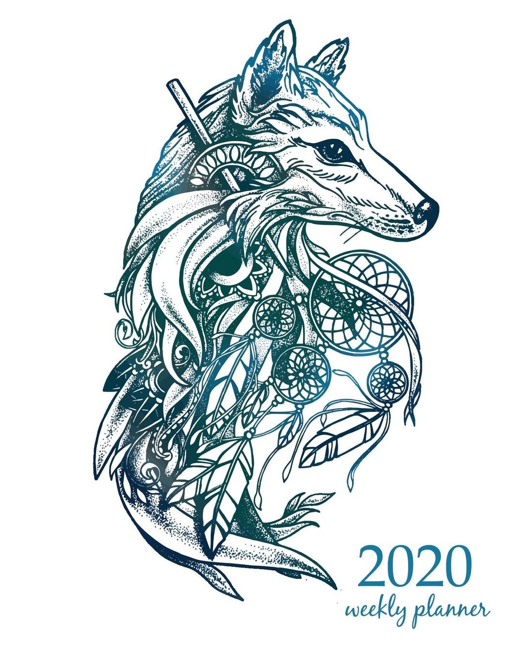 2020 Weekly Planner: Calendar Schedule Organizer Appointment Journal Notebook and Action day With Inspirational Quotes Graphic Art Fox.