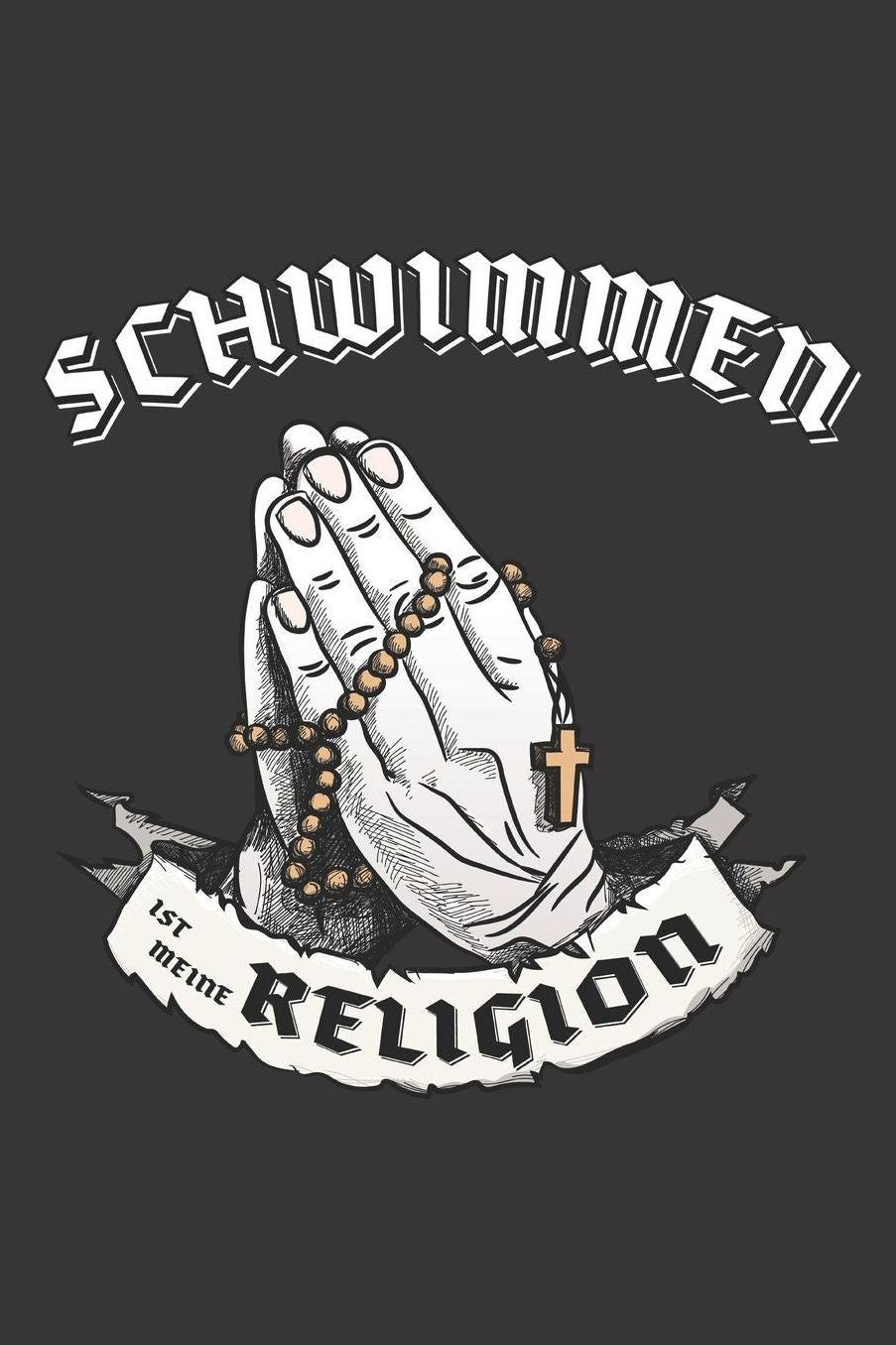 Schwimmen Ist Meine Religion: DIN A5 6x9 I 120 Seiten I Kariert I Notizbuch I Notizheft I Notizblock I Geschenk I Geschenkidee