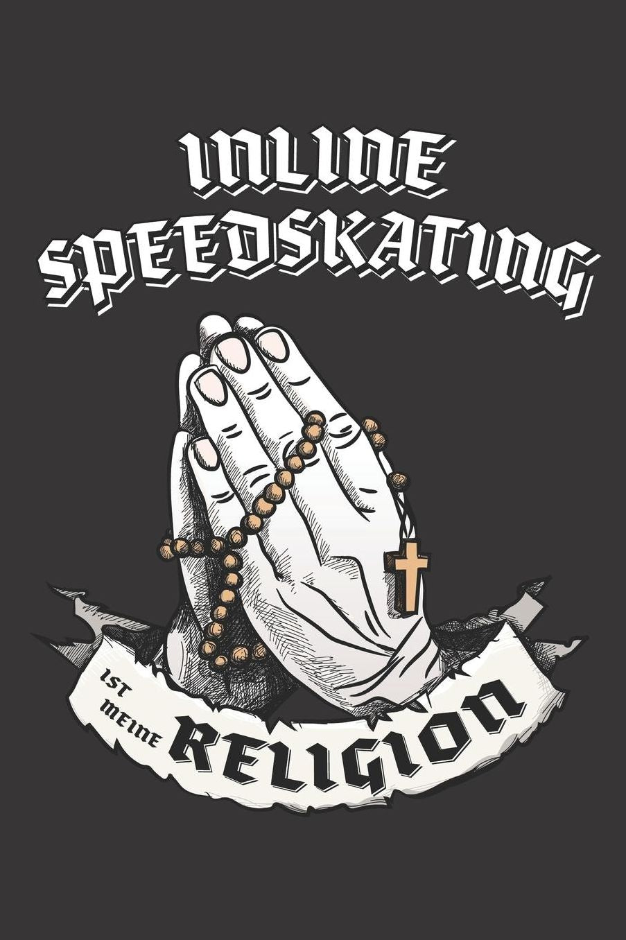 Inline Speedskating Ist Meine Religion: DIN A5 6x9 I 120 Seiten I Kariert I Notizbuch I Notizheft I Notizblock I Geschenk I Geschenkidee