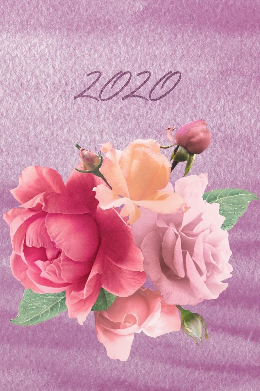 2020: Agenda - Planificateur Hebdomadaire et Mensuel - Agenda semainier 2020 - Calendrier des semaines 2020 - 20 pages Adresses - 12 pages relevï¿½ de temps - Fleurs Roses