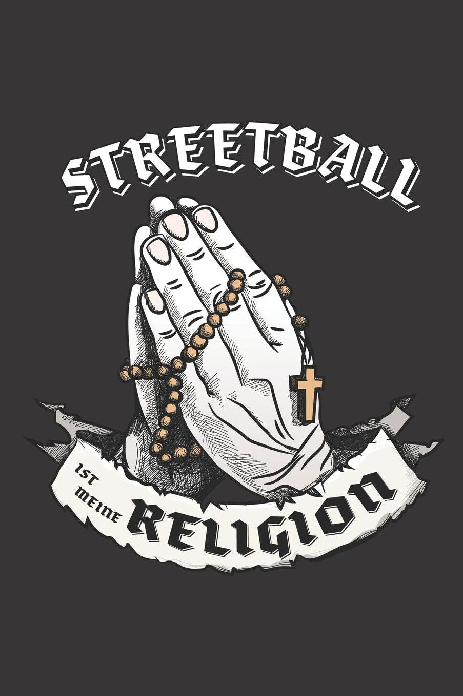 Streetball Ist Meine Religion: DIN A5 6x9 I 120 Seiten I Kariert I Notizbuch I Notizheft I Notizblock I Geschenk I Geschenkidee