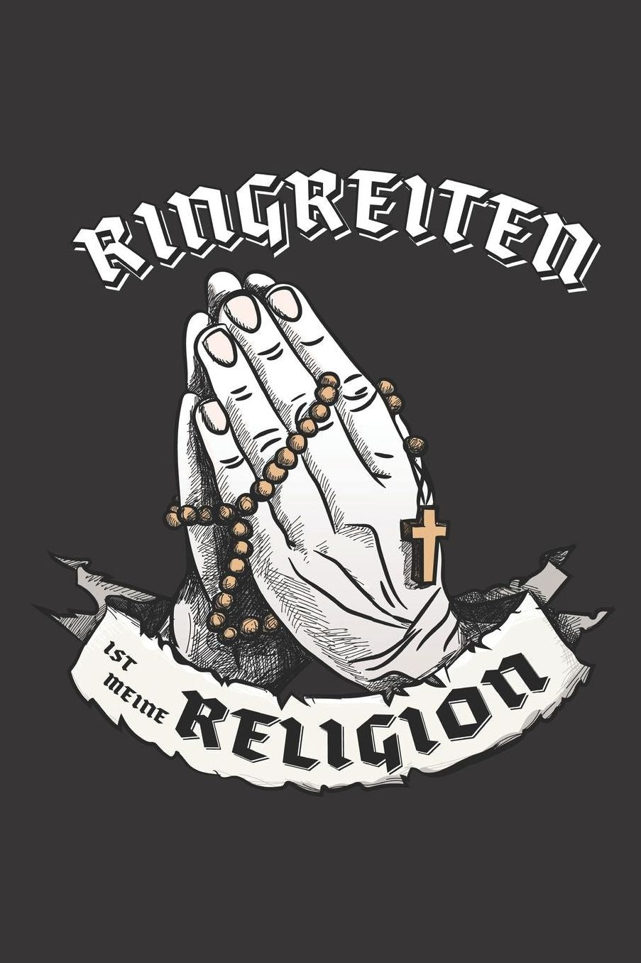 Ringreiten Ist Meine Religion: DIN A5 6x9 I 120 Seiten I Kariert I Notizbuch I Notizheft I Notizblock I Geschenk I Geschenkidee
