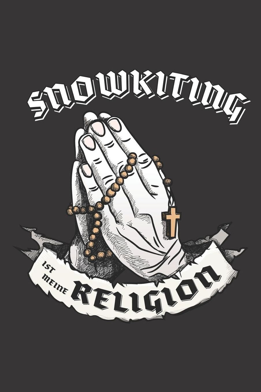 Snowkiting Ist Meine Religion: DIN A5 6x9 I 120 Seiten I Kariert I Notizbuch I Notizheft I Notizblock I Geschenk I Geschenkidee