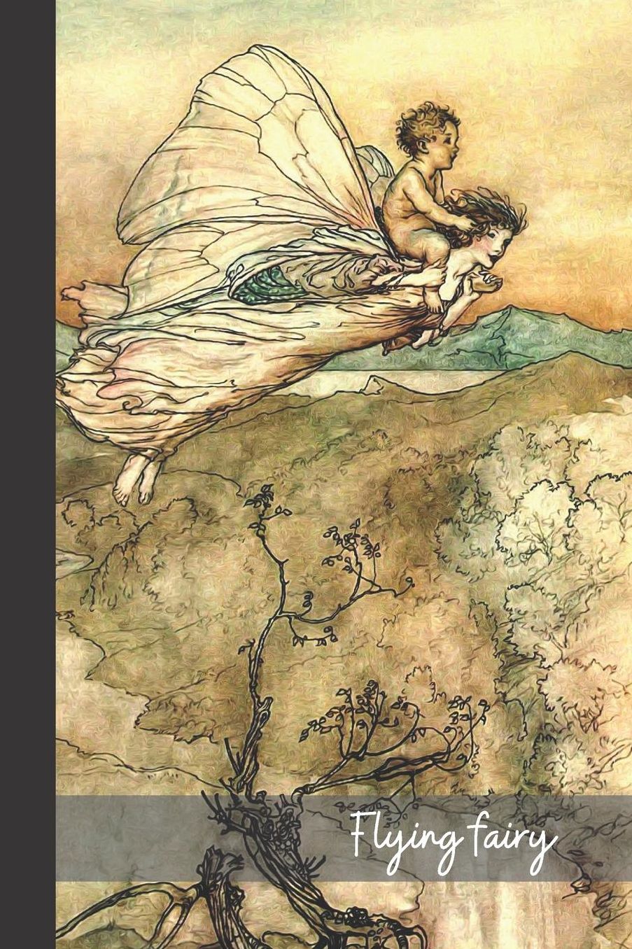 Flying Fairy: small lined Fairy Notebook / Travel Journal to write in (6'' x 9'') 120 pages