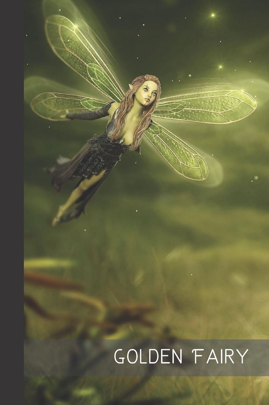 Golden Fairy: small lined Fairy Notebook / Travel Journal to write in (6'' x 9'') 120 pages