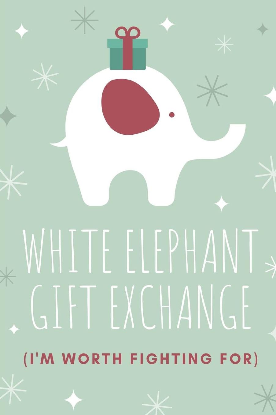 White Elephant Gift Exchange I'm Worth Fighting For: Office Party Ultimate Organizer Notebook: Less Stress More Enjoyment Holiday Budget Christmas Cards Shopping Lists Decorations Party Planning Menu Planner Baking Grocery List
