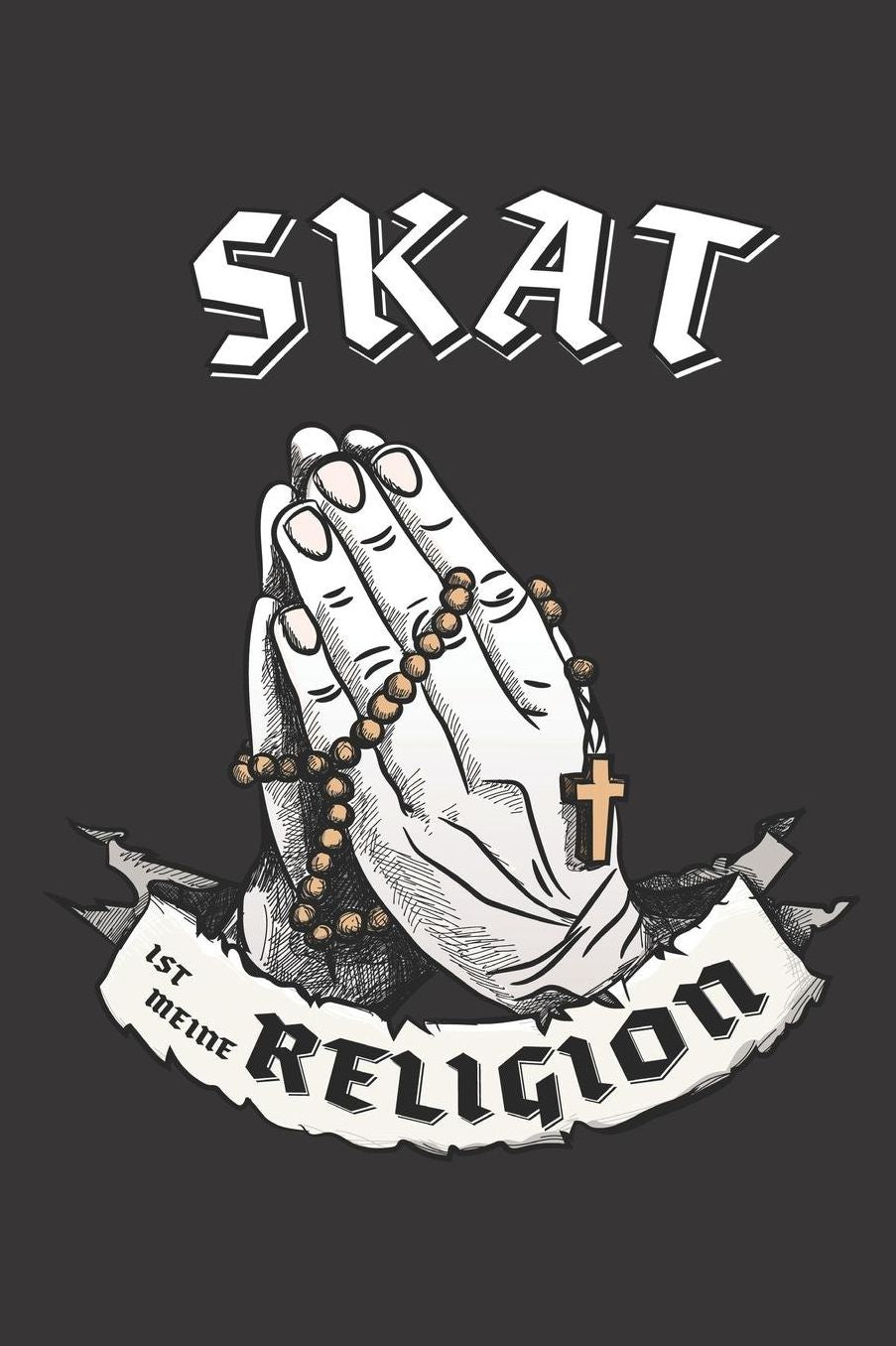 Skat Ist Meine Religion: DIN A5 6x9 I 120 Seiten I Kariert I Notizbuch I Notizheft I Notizblock I Geschenk I Geschenkidee