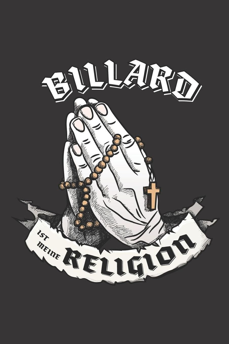 Billard Ist Meine Religion: DIN A5 6x9 I 120 Seiten I Kariert I Notizbuch I Notizheft I Notizblock I Geschenk I Geschenkidee