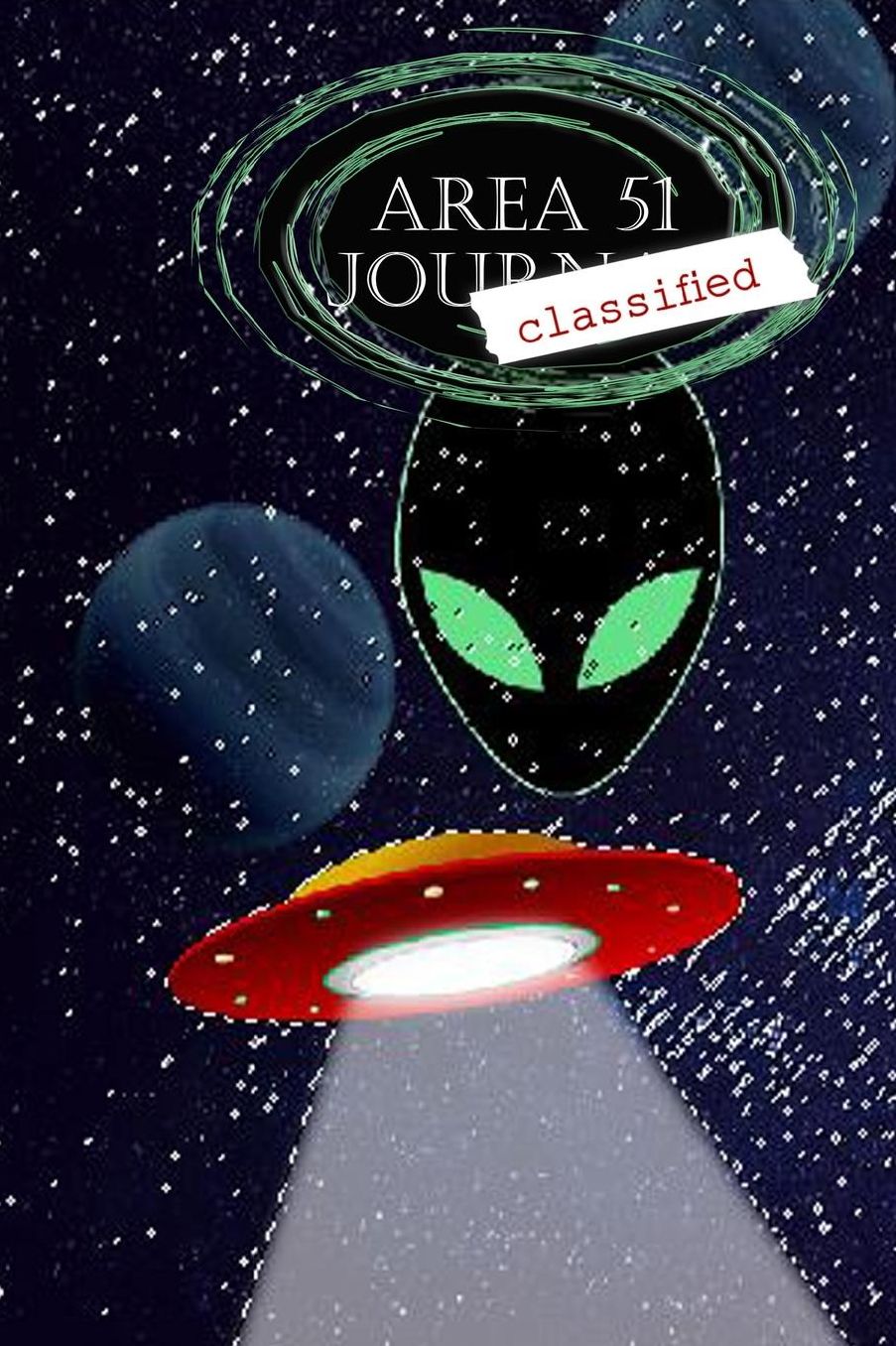 Area 51 Journal: Notebook with blank lined journal paper