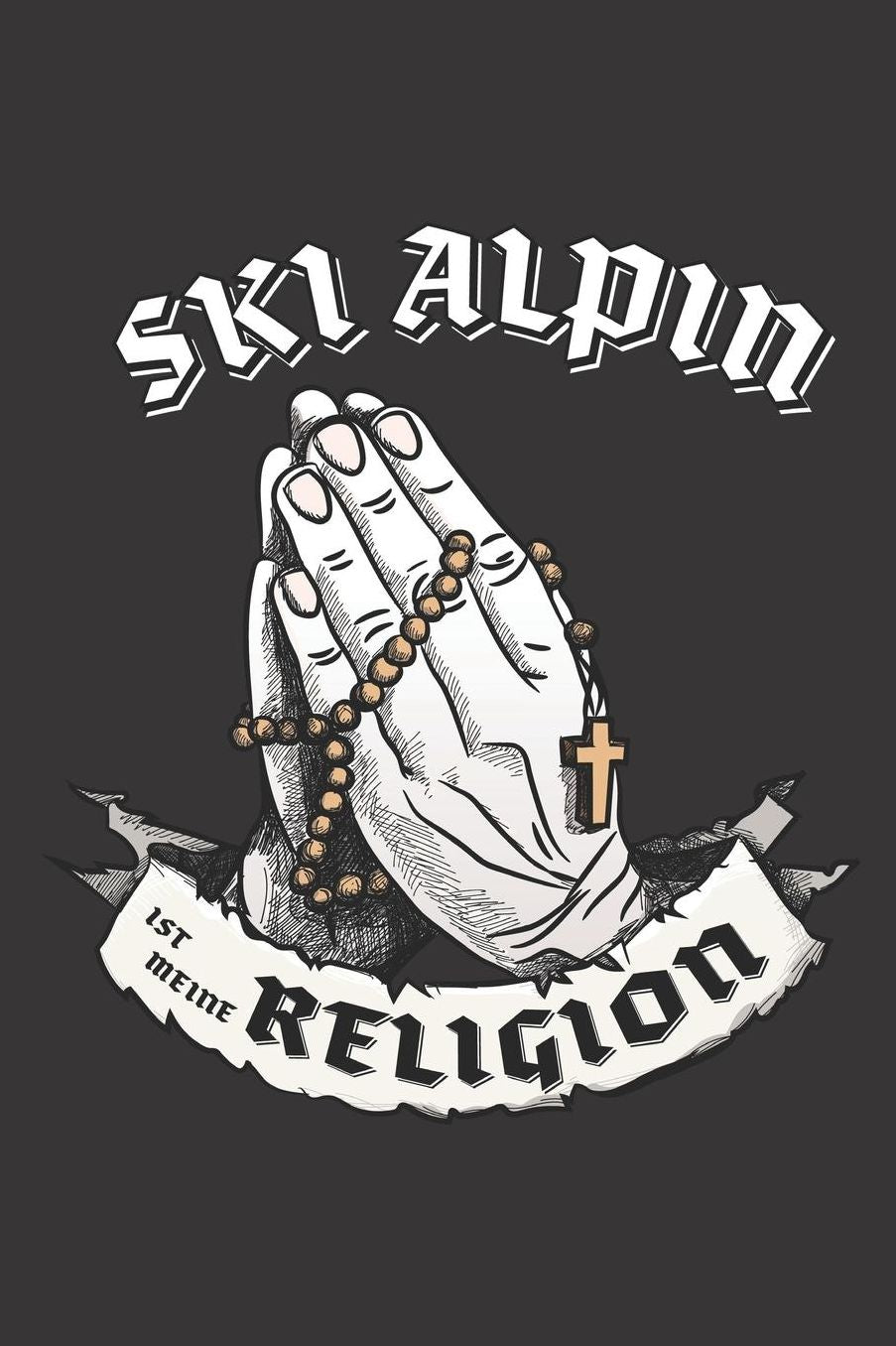 Ski Alpin Ist Meine Religion: DIN A5 6x9 I 120 Seiten I Kariert I Notizbuch I Notizheft I Notizblock I Geschenk I Geschenkidee