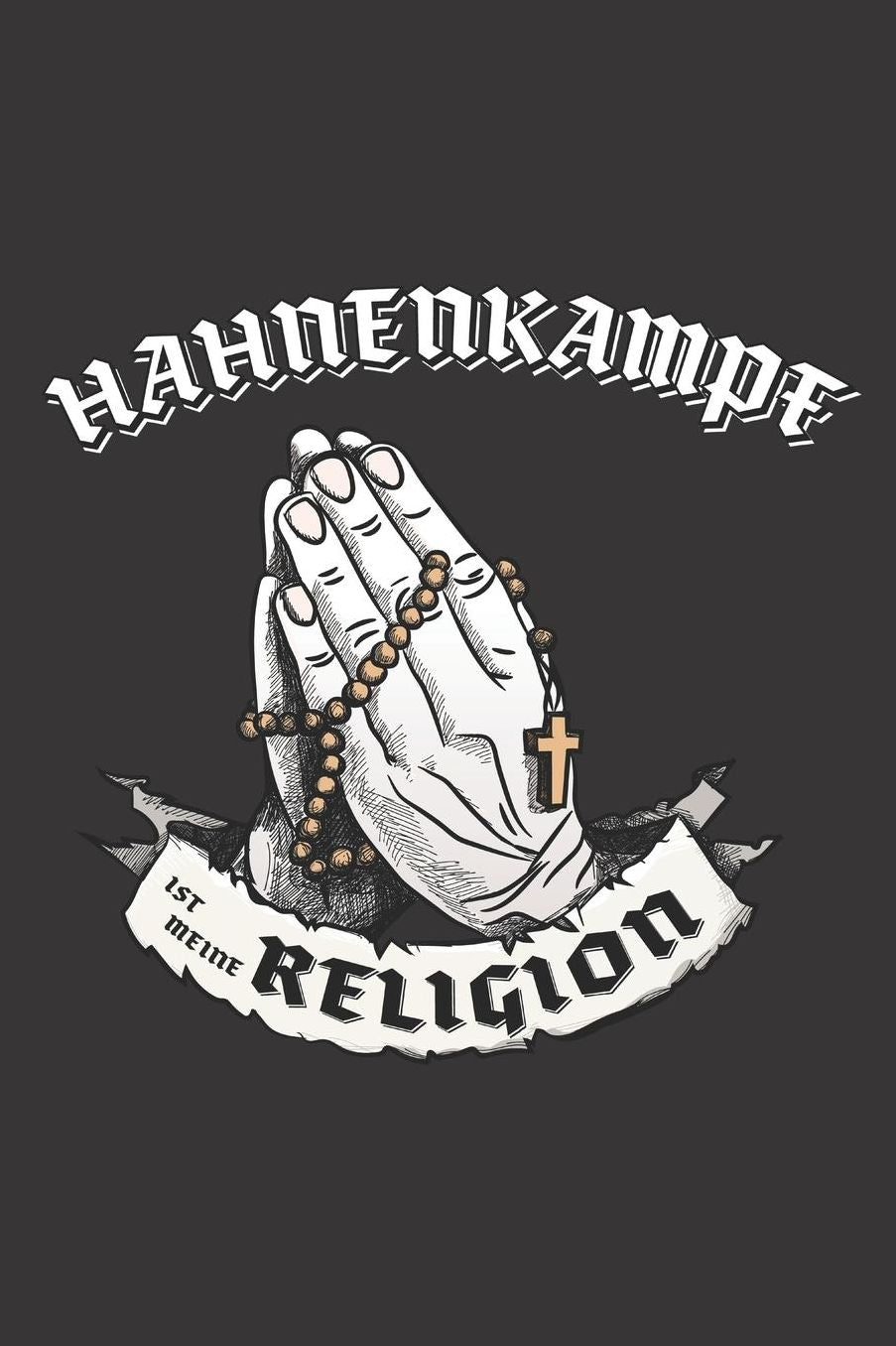 Hahnenkampf Ist Meine Religion: DIN A5 6x9 I 120 Seiten I Kariert I Notizbuch I Notizheft I Notizblock I Geschenk I Geschenkidee