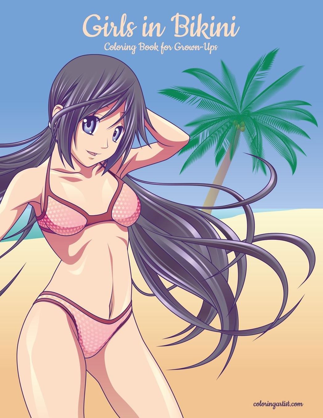 Girls in Bikini Coloring Book for Grown-Ups