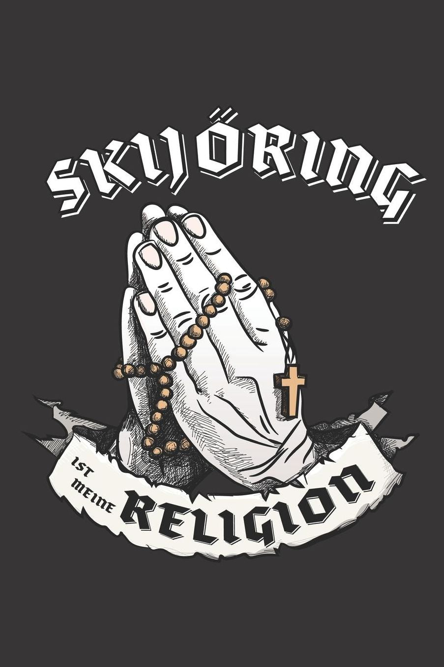 Skijï¿½ring Ist Meine Religion: DIN A5 6x9 I 120 Seiten I Kariert I Notizbuch I Notizheft I Notizblock I Geschenk I Geschenkidee