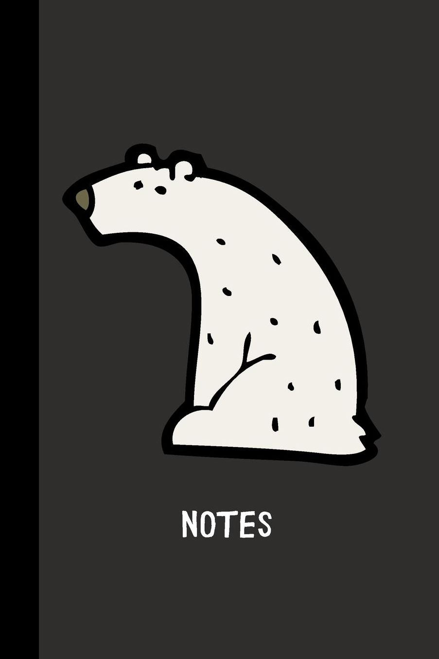 Notes: small lined Flurry Polar Bear Notebook / Travel Journal to write in (6'' x 9'') 120 pages