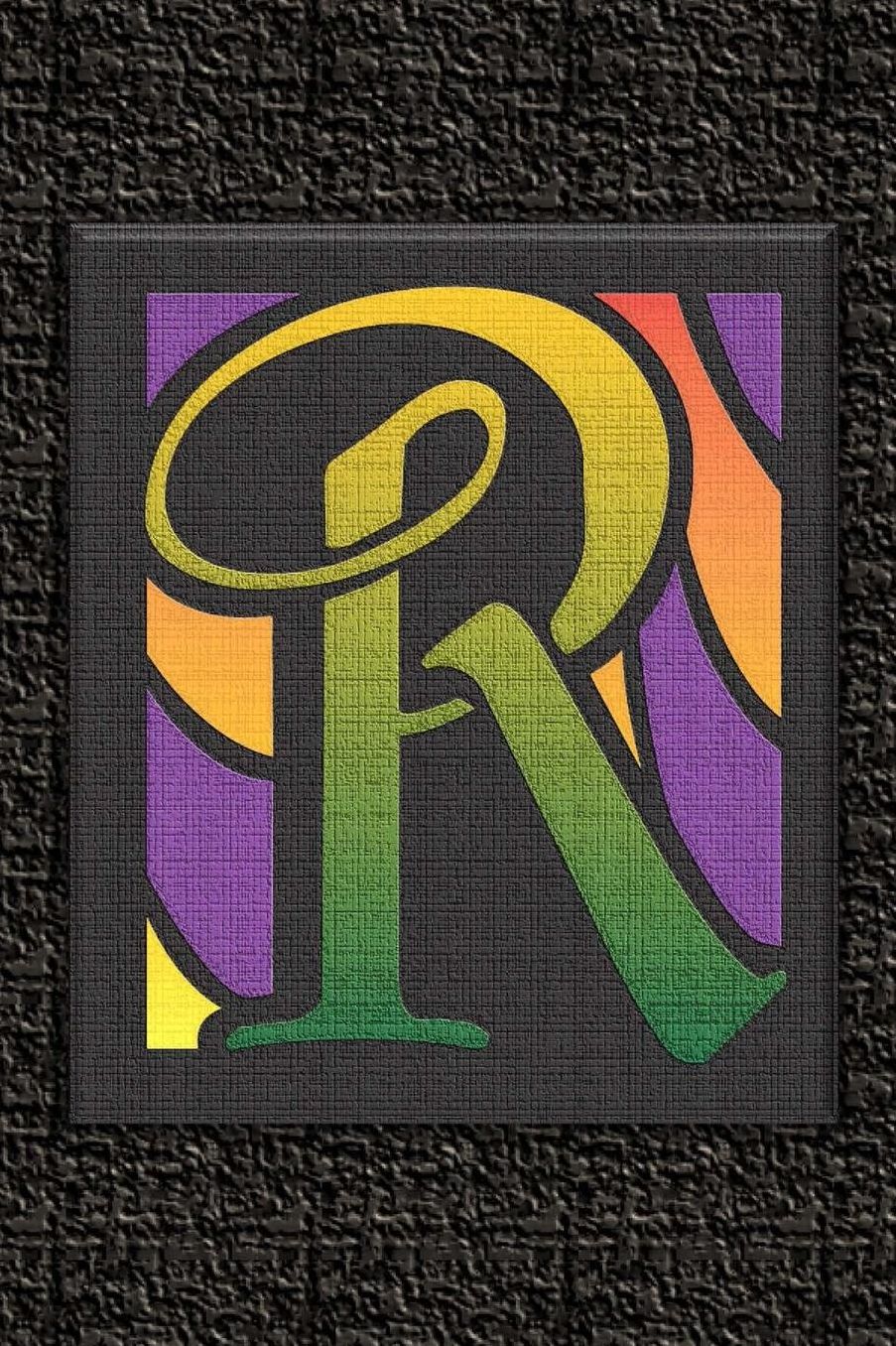 R: Monogram Letter Initial Internet Password Logbook: Keep track of usernames, passwords, web addresses in one easy and organized location