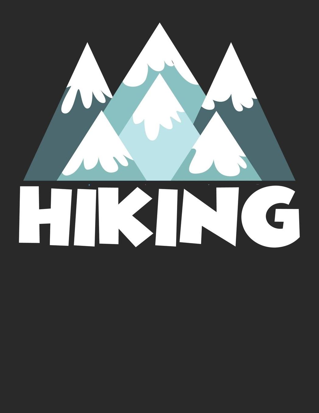 Mein Gipfellogbuch: Das Bergtouren Tagebuch zum selber ausfï¿½llen ♦ Wandertagebuch fï¿½r die schï¿½nsten Wanderungen, Aussichten und Erinnerungen ♦ A4+ Format ♦ Motiv: Hiking Schnee
