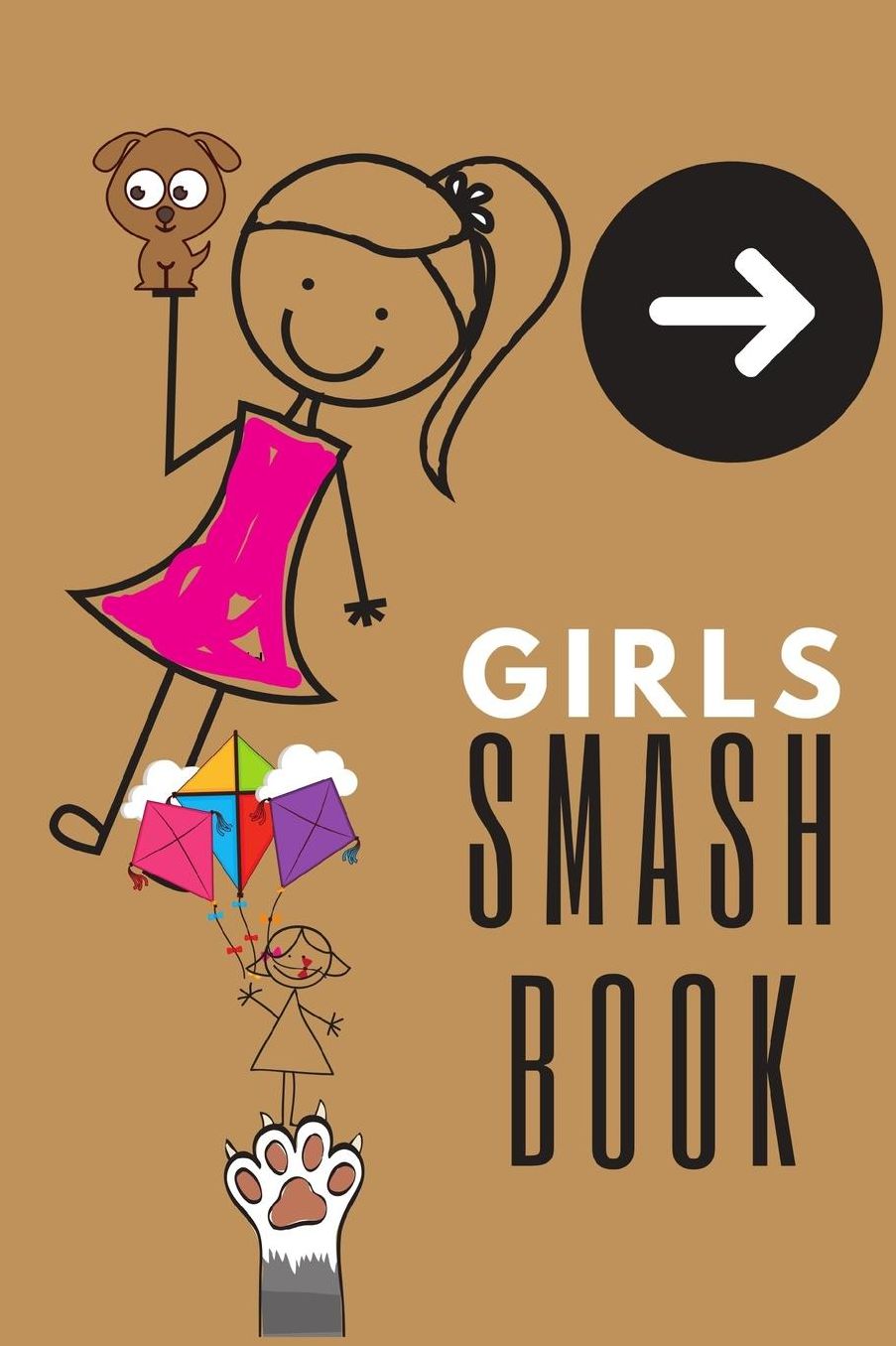 Girls Comic Style Smashbook: Smash that Book, 6x9, 120 pages, Hardy matte cover, Ready for your inspirational activity.