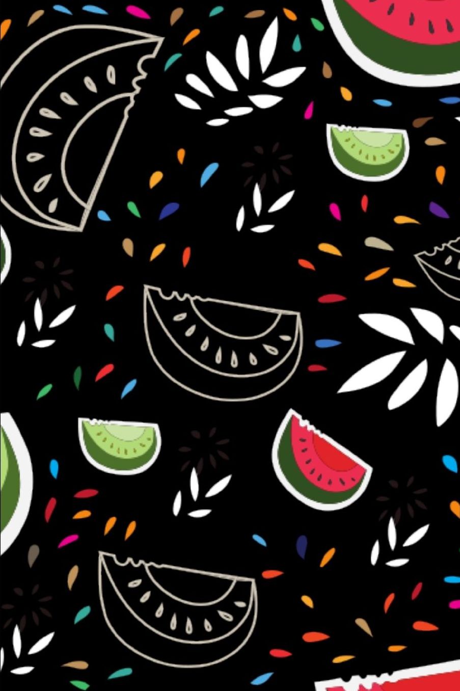 Cool Watermelon Pattern: Lined Notebook Journal - For Fruit Lovers Enthusiasts - Novelty Themed Gifts