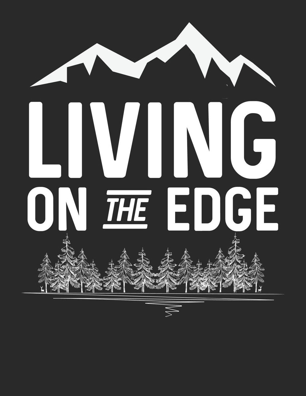 Mein Gipfellogbuch: Das Bergtouren Tagebuch zum selber ausfï¿½llen ♦ Wandertagebuch fï¿½r die schï¿½nsten Wanderungen, Aussichten und Erinnerungen ♦ A4+ Format ♦ Motiv: Living on the edge - weiï¿½