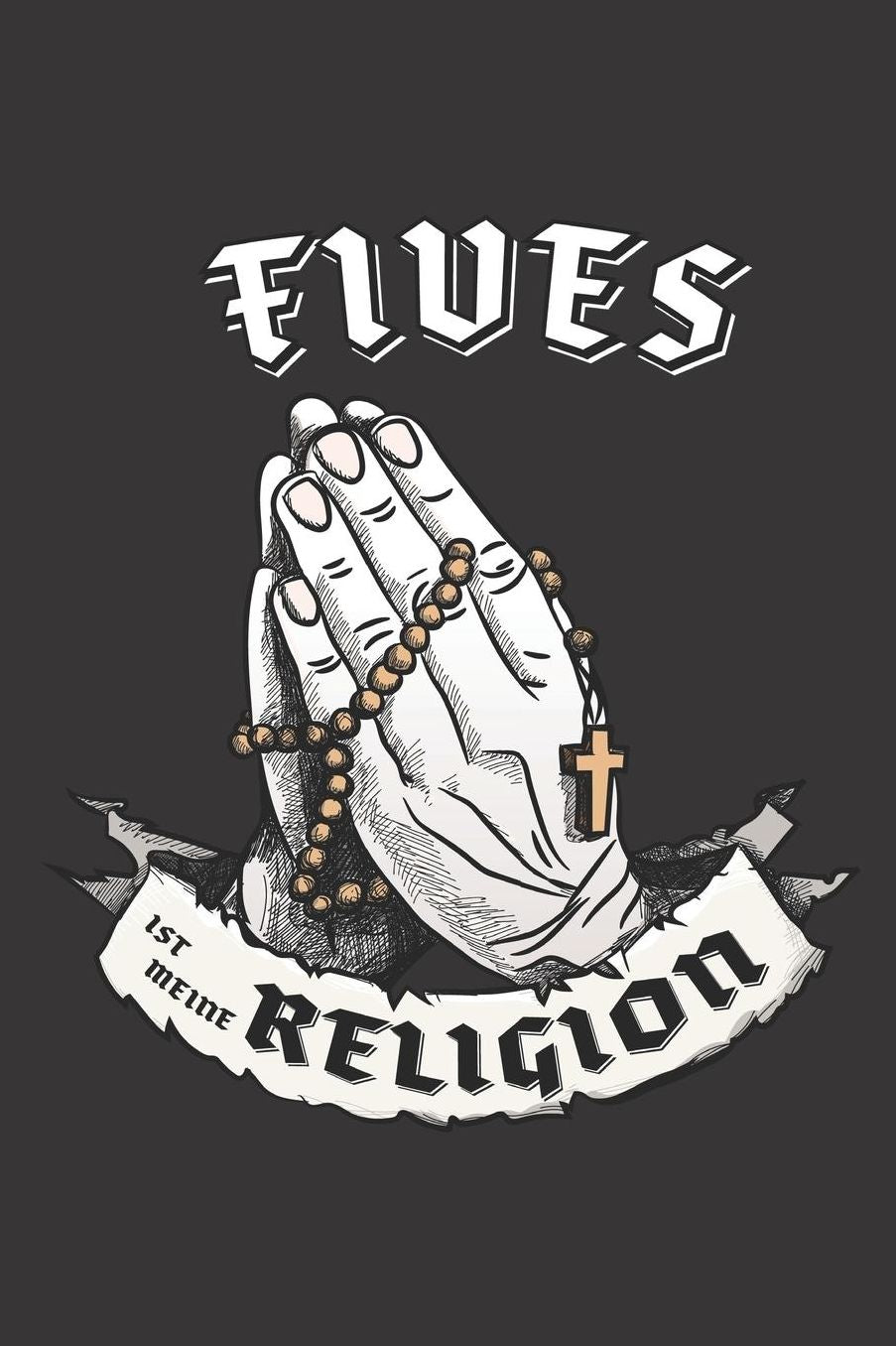Fives Ist Meine Religion: DIN A5 6x9 I 120 Seiten I Kariert I Notizbuch I Notizheft I Notizblock I Geschenk I Geschenkidee
