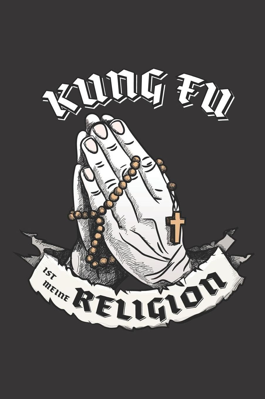 Kung Fu Ist Meine Religion: DIN A5 6x9 I 120 Seiten I Kariert I Notizbuch I Notizheft I Notizblock I Geschenk I Geschenkidee