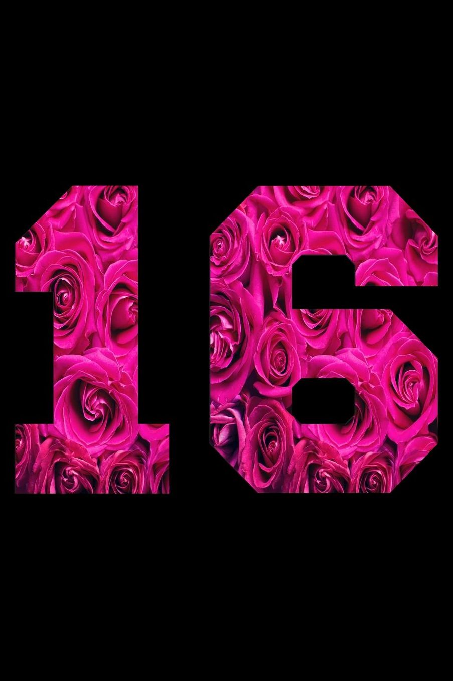 16: Blank Lined Journal, Pink Flower, Happy Birthday Sketchbook, Notebook, Diary Perfect Gift For 16 Year Old Boys And Girls