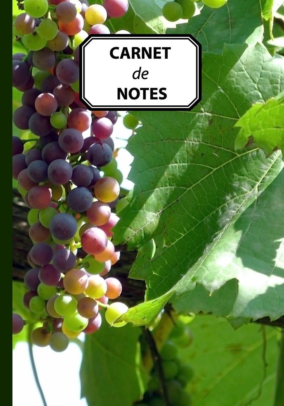 Carnet de Notes: Carnet pour prise de notes, original & pratique de 110 pages lignï¿½es avec une couverture photo - Vigne - Raisins - vendange - Rï¿½colte