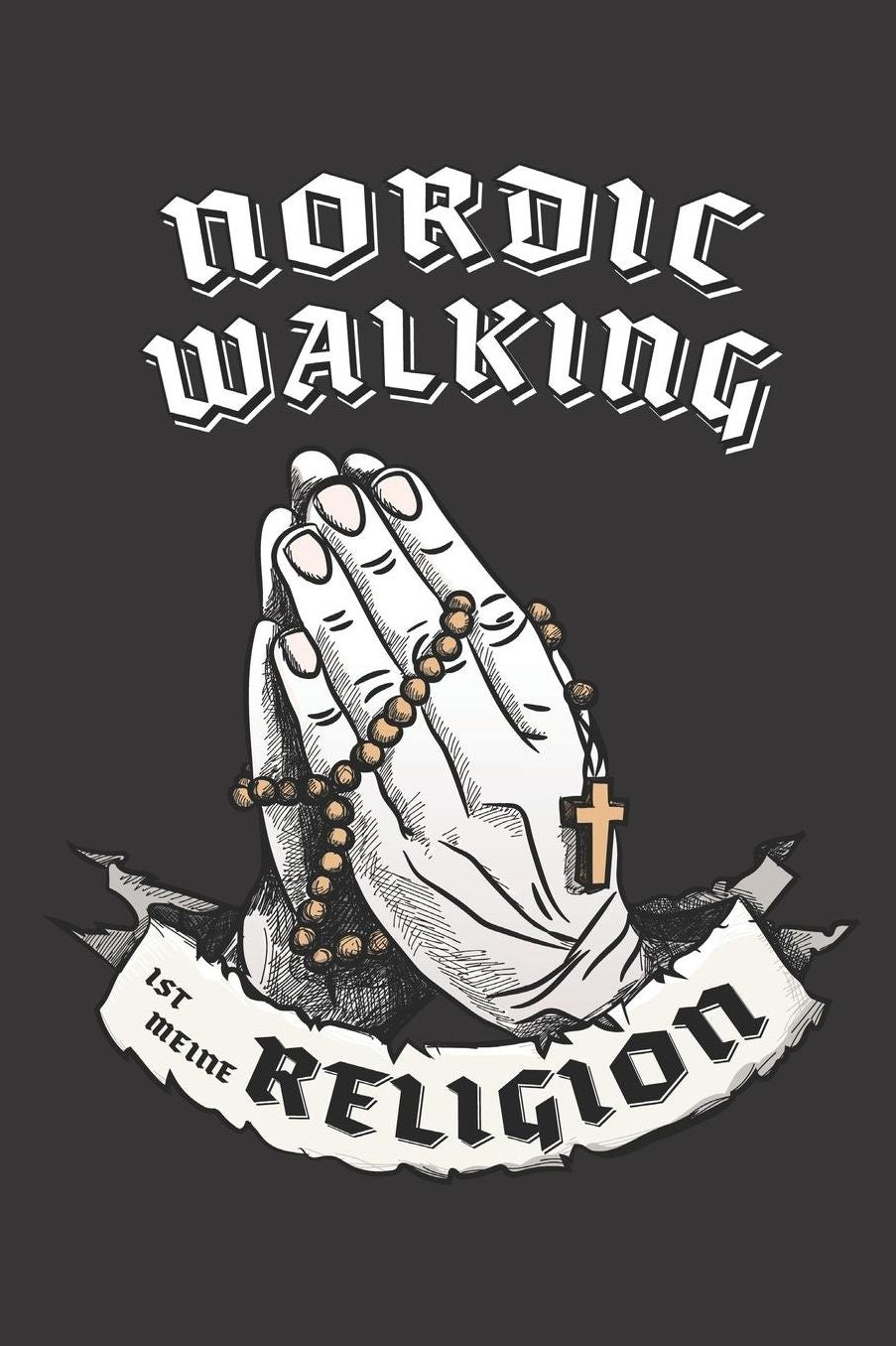 Nordic Walking Ist Meine Religion: DIN A5 6x9 I 120 Seiten I Kariert I Notizbuch I Notizheft I Notizblock I Geschenk I Geschenkidee