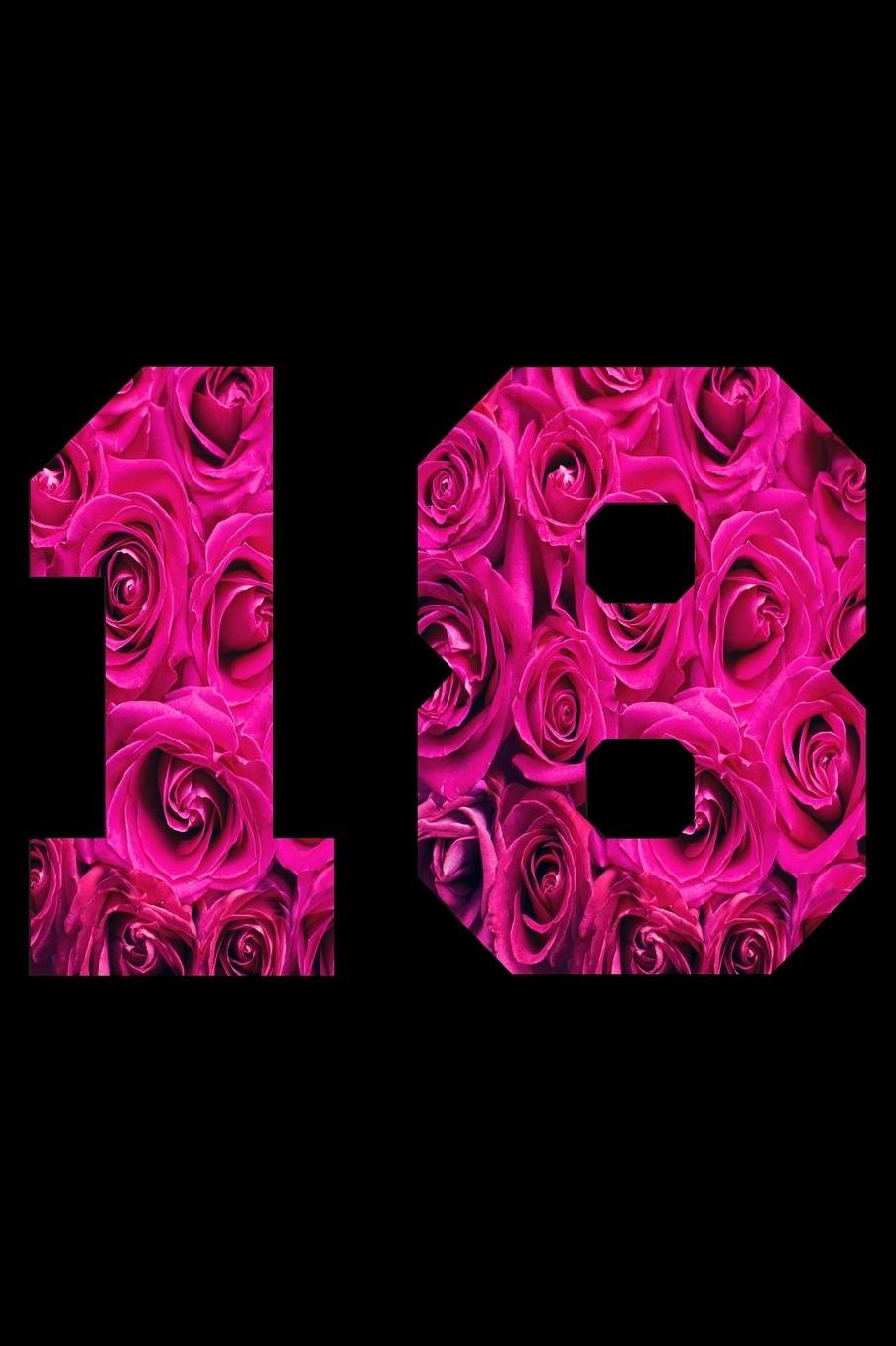 18: Blank Lined Journal, Pink Flower, Happy Birthday Sketchbook, Notebook, Diary Perfect Gift For 18 Year Old Boys And Girls