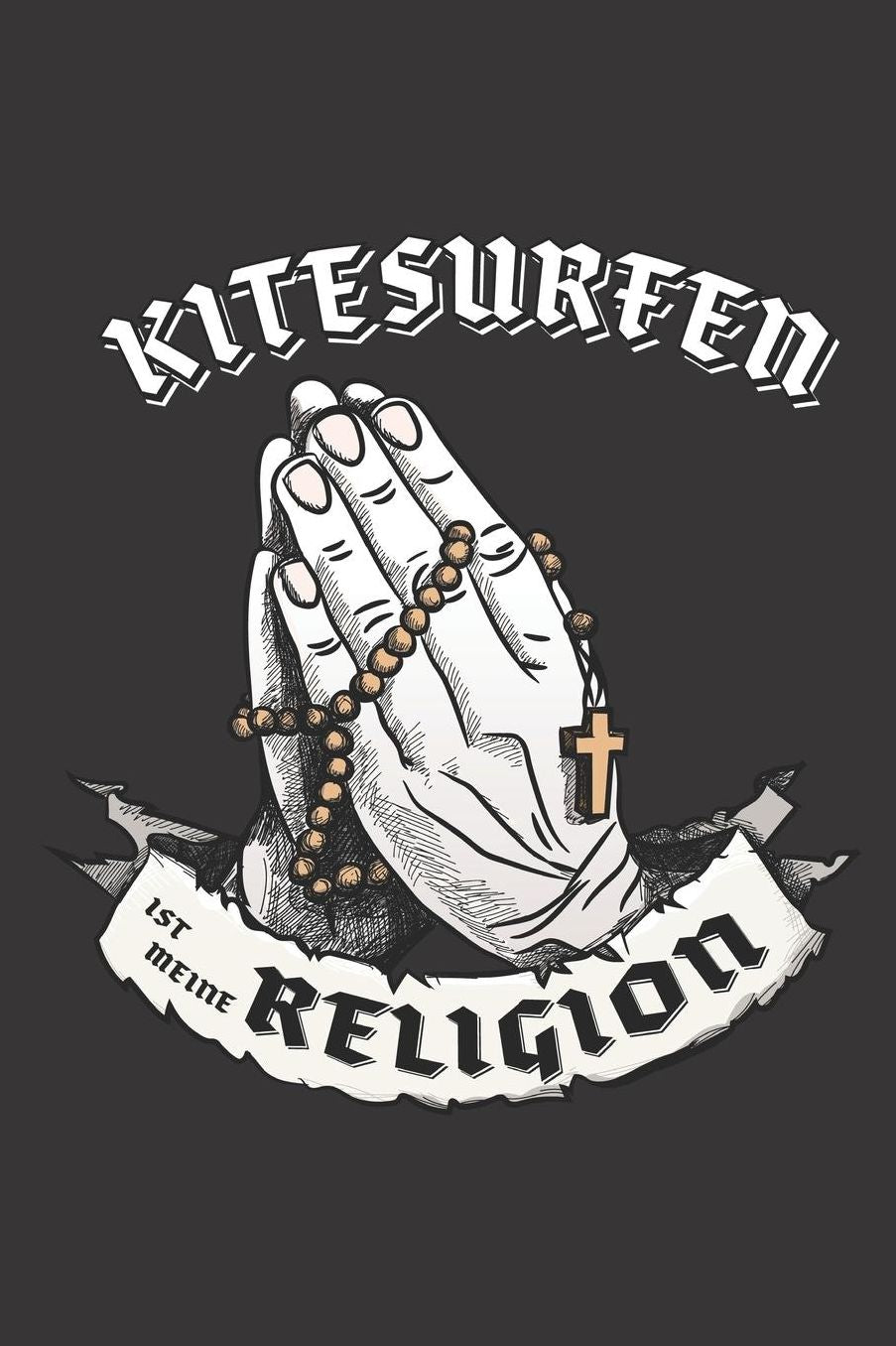 Kitesurfen Ist Meine Religion: DIN A5 6x9 I 120 Seiten I Kariert I Notizbuch I Notizheft I Notizblock I Geschenk I Geschenkidee