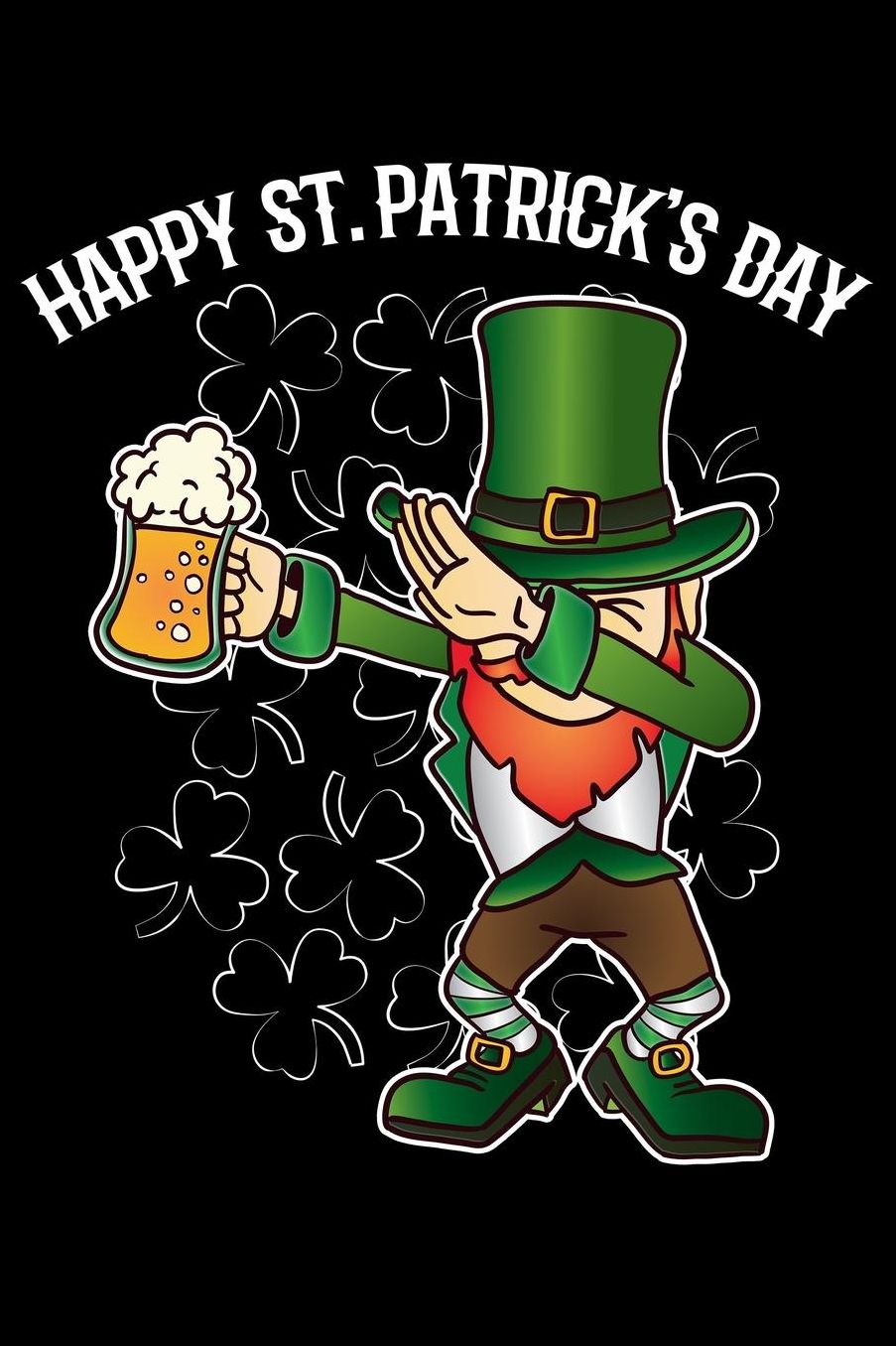 Happy St. Patrick's Day: Blank Paper Sketch Book - Artist Sketch Pad Journal for Sketching, Doodling, Drawing, Painting or Writing