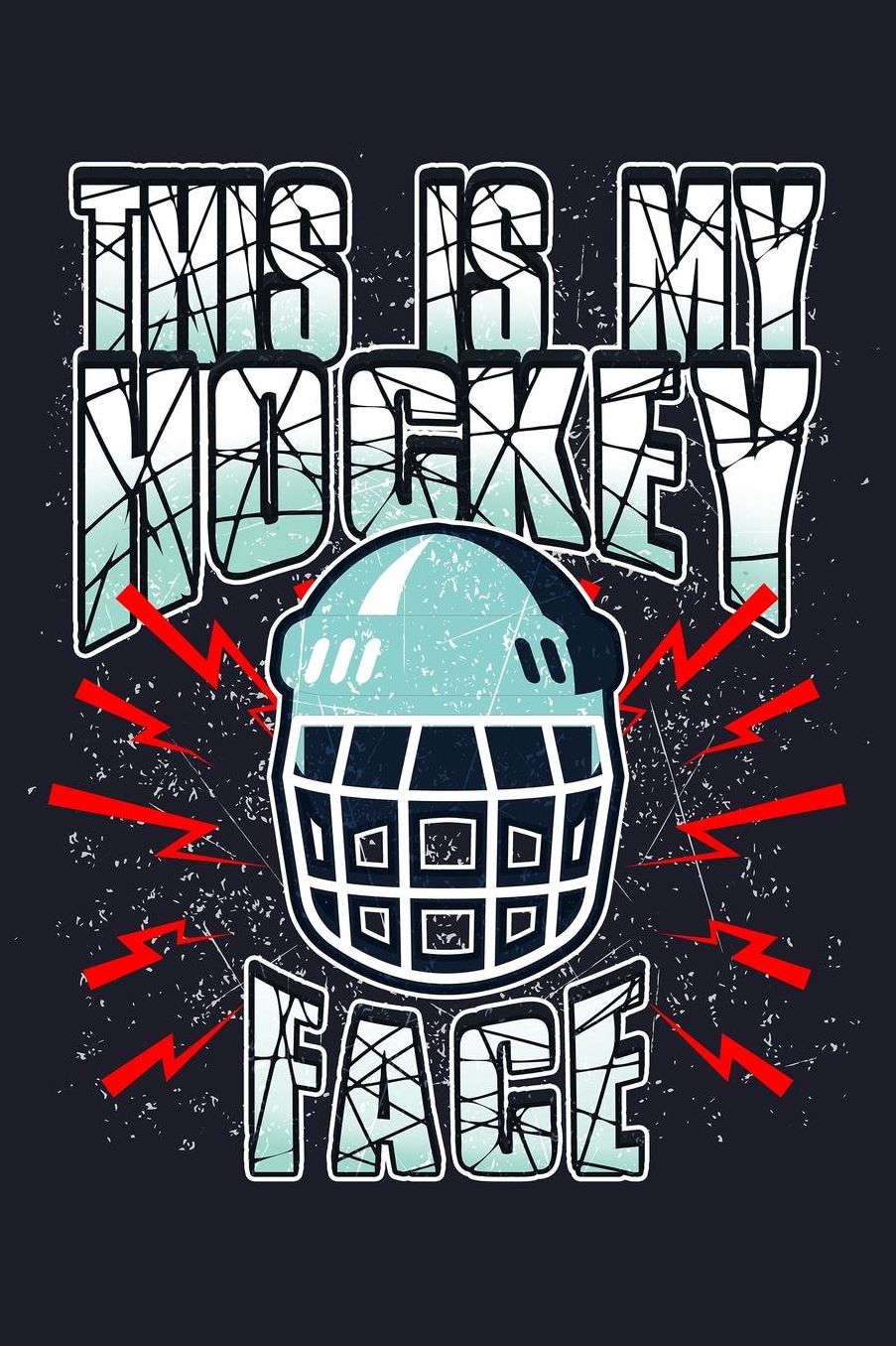 This Is My Hockey Face: Blank Paper Sketch Book - Artist Sketch Pad Journal for Sketching, Doodling, Drawing, Painting or Writing