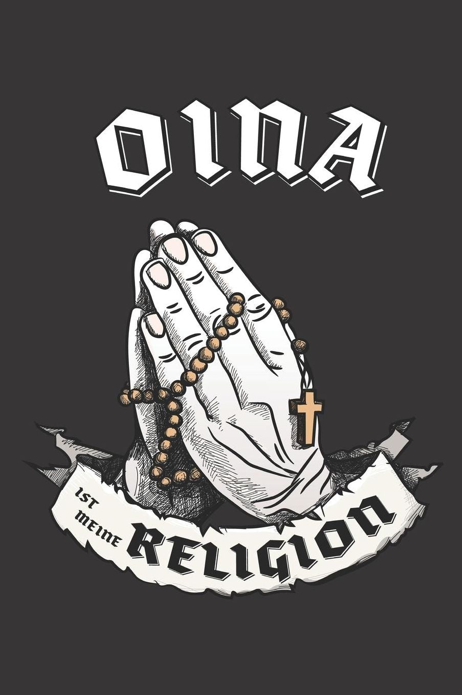 Oina Ist Meine Religion: DIN A5 6x9 I 120 Seiten I Kariert I Notizbuch I Notizheft I Notizblock I Geschenk I Geschenkidee