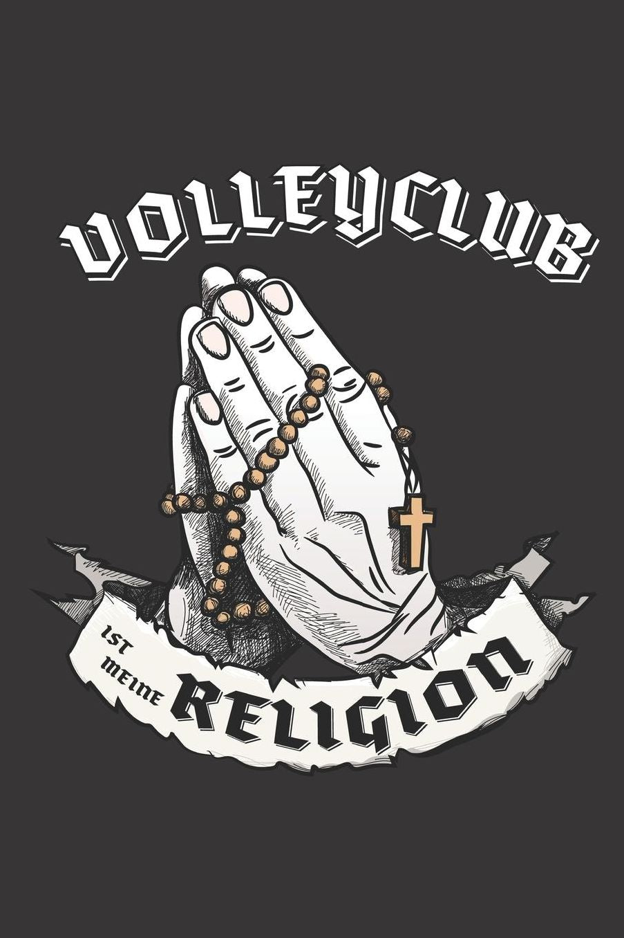 Volleyclub Ist Meine Religion: DIN A5 6x9 I 120 Seiten I Kariert I Notizbuch I Notizheft I Notizblock I Geschenk I Geschenkidee