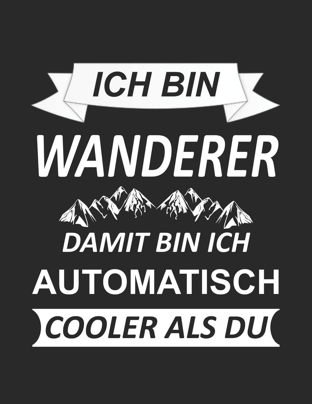 Mein Gipfellogbuch: Das Bergtouren Tagebuch zum selber ausfï¿½llen ♦ Wandertagebuch fï¿½r die schï¿½nsten Wanderungen, Aussichten und Erinnerungen ♦ A4+ Format ♦ Motiv: Wanderer cool