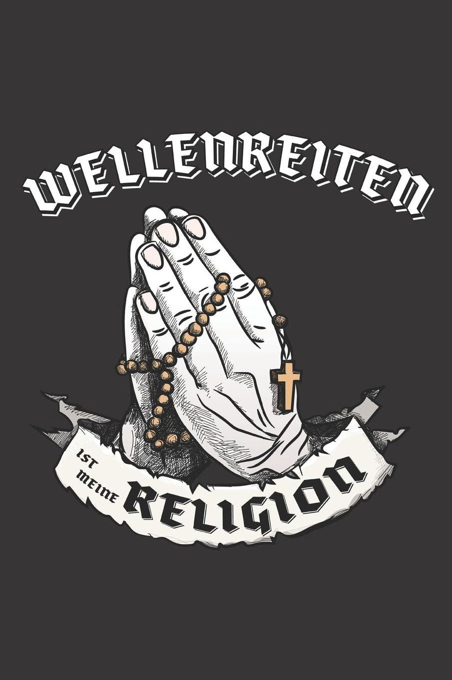 Wellenreiten Ist Meine Religion: DIN A5 6x9 I 120 Seiten I Kariert I Notizbuch I Notizheft I Notizblock I Geschenk I Geschenkidee