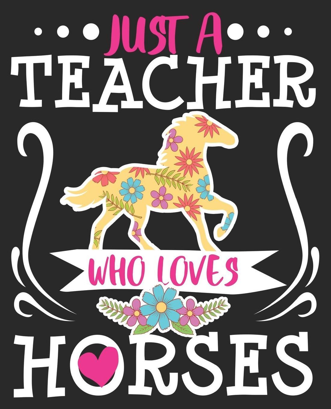 Just A Teacher Who Loves Horses: Funny Horse Riding Equestrian Composition Notebook Kindergarten First Grade 100 College Ruled Pages Journal Diary