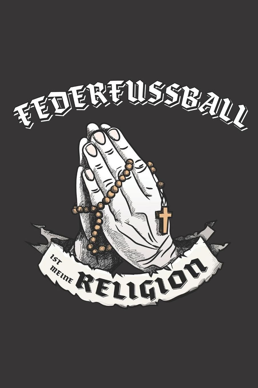 Federfussball Ist Meine Religion: DIN A5 6x9 I 120 Seiten I Kariert I Notizbuch I Notizheft I Notizblock I Geschenk I Geschenkidee