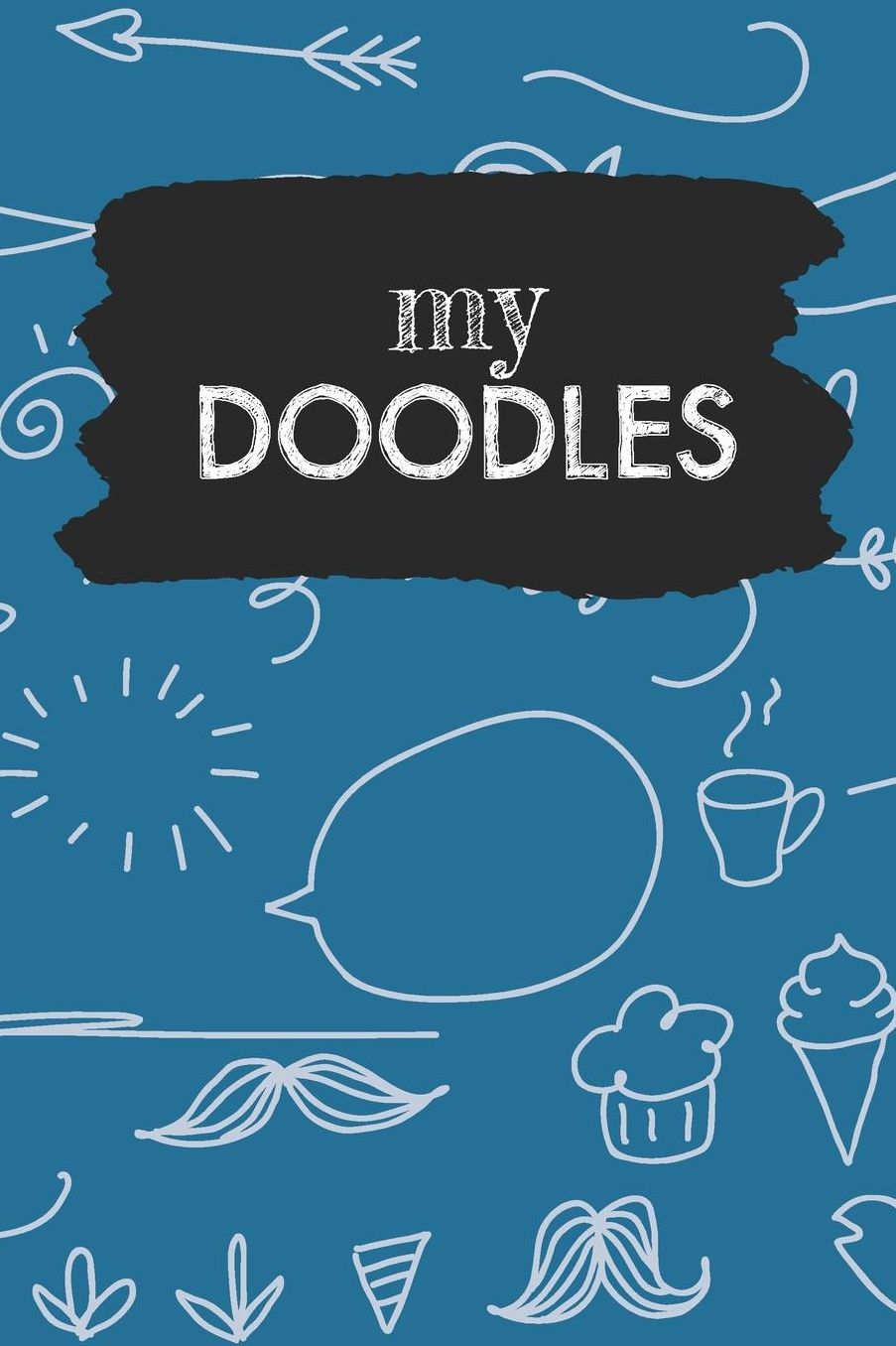 My Doodles: Deep Teal Sketchbook for Doodling - 6 x 9 size with 110 dot grid blankpages for sketching