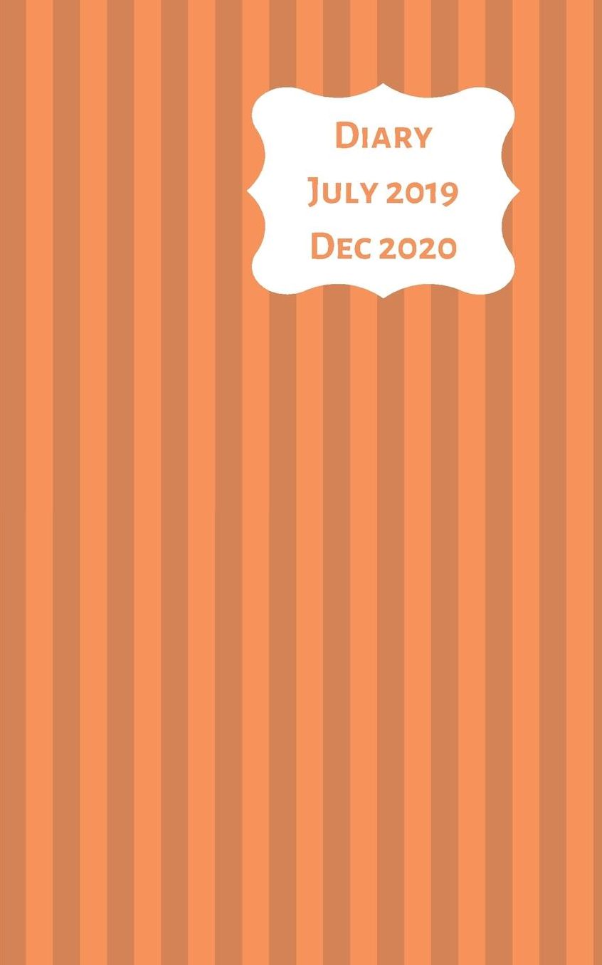 Diary July 2019 Dec 2020: 5x8 week to a page 18 month diary. Space for notes and to do list on each page. Perfect for teachers, students and small business owners. Orange stripes
