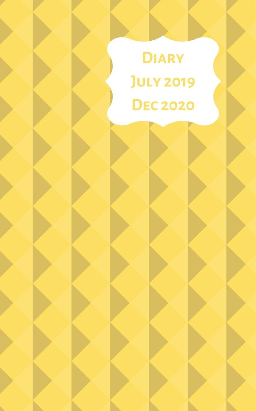 Diary July 2019 Dec 2020: 5x8 week to a page 18 month diary. Space for notes and to do list on each page. Perfect for teachers, students and small business owners. Yellow & grey design