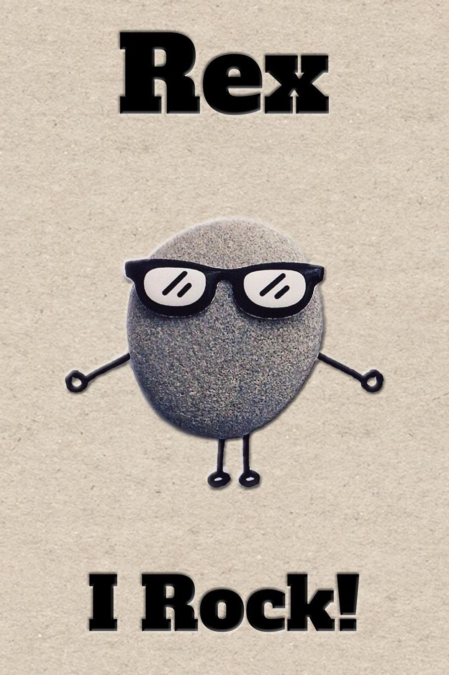 Affirmation Journal Rex I Rock!: A personalized monogram journal just for you!