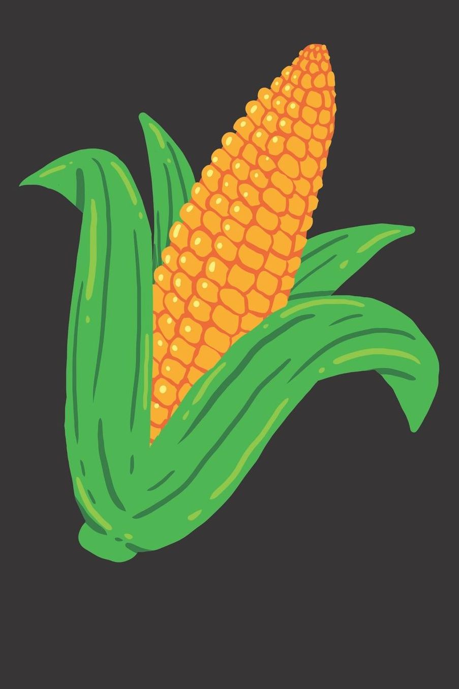 Notebook: Corn Farmer Farm Greengrocer 6x9 College Ruled 120 Pages